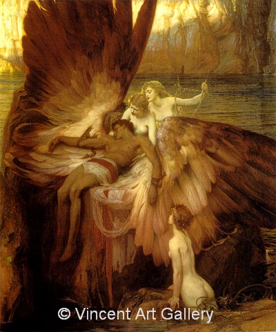 A1499, DRAPER. The Lament for Icarus, c.1898,